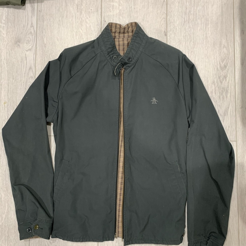 Reversible PENGUIN JACKET with Burberry pattern